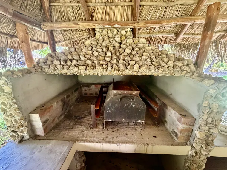 The stone braai at Stand One