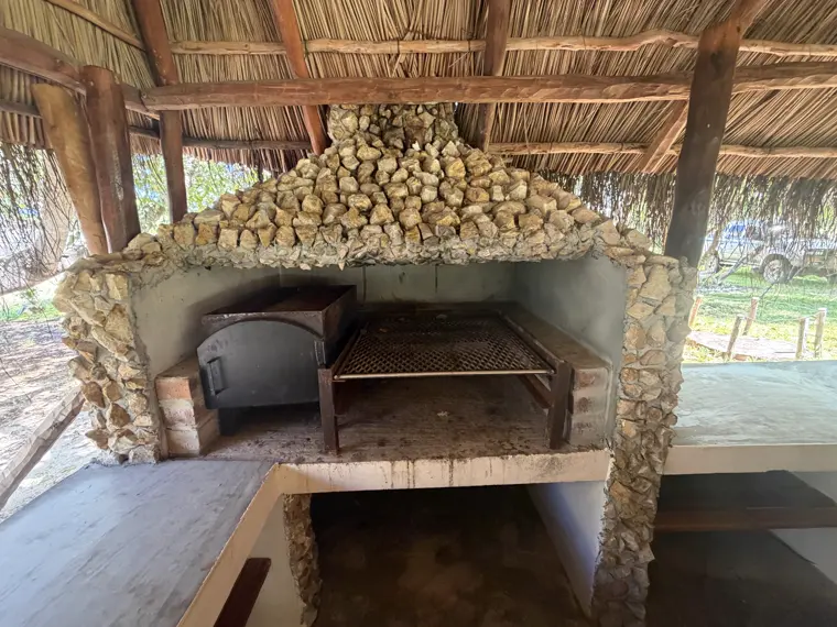 The stone braai at Stand Two