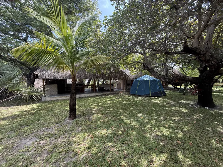 The camping lawn on Stand Three