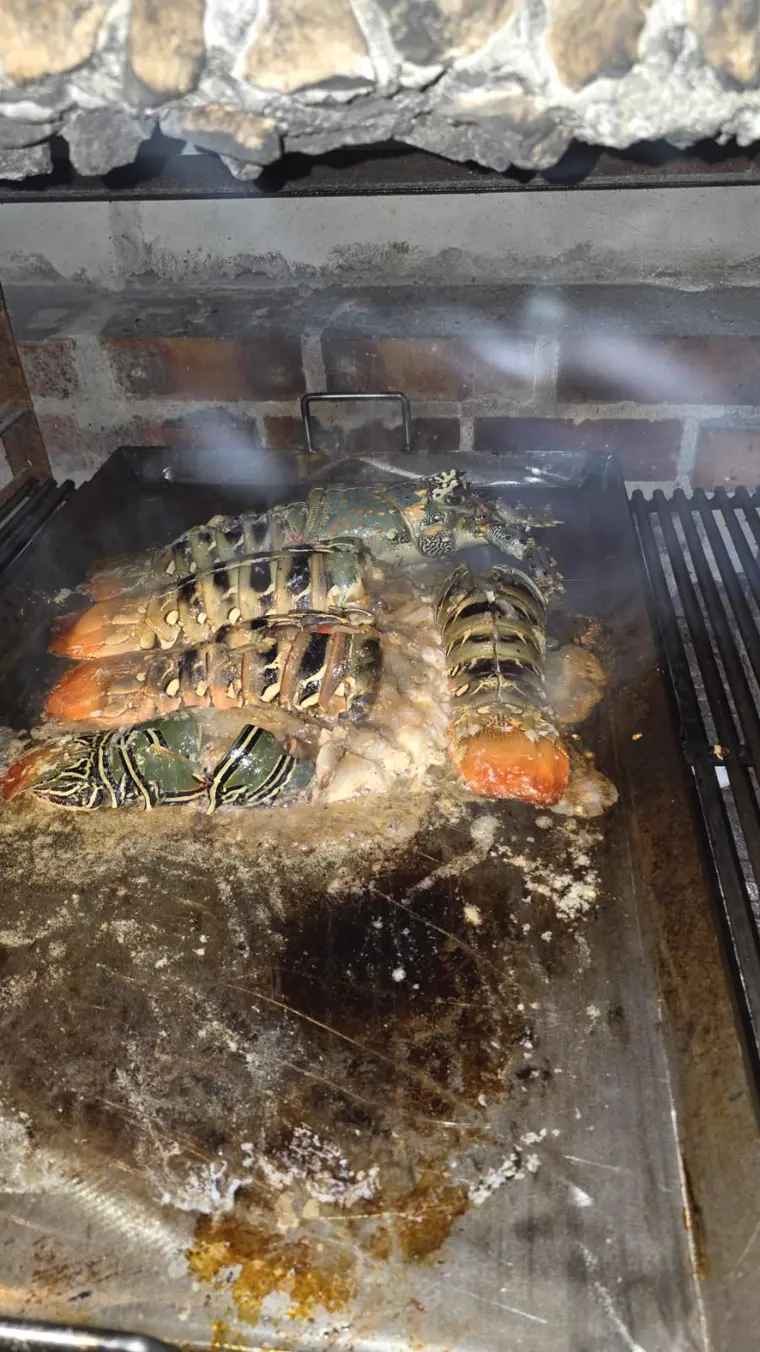 A whole crayfish off the grill