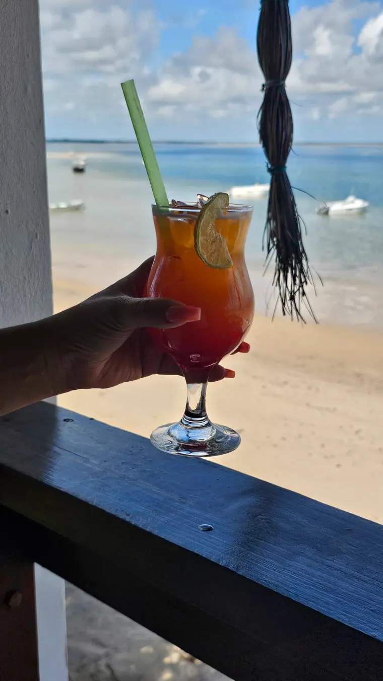 A sundowner cocktail at the bar