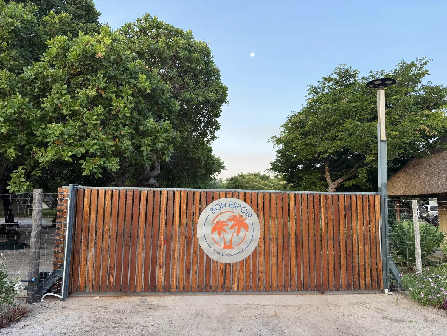The front gate at Bon Espoir