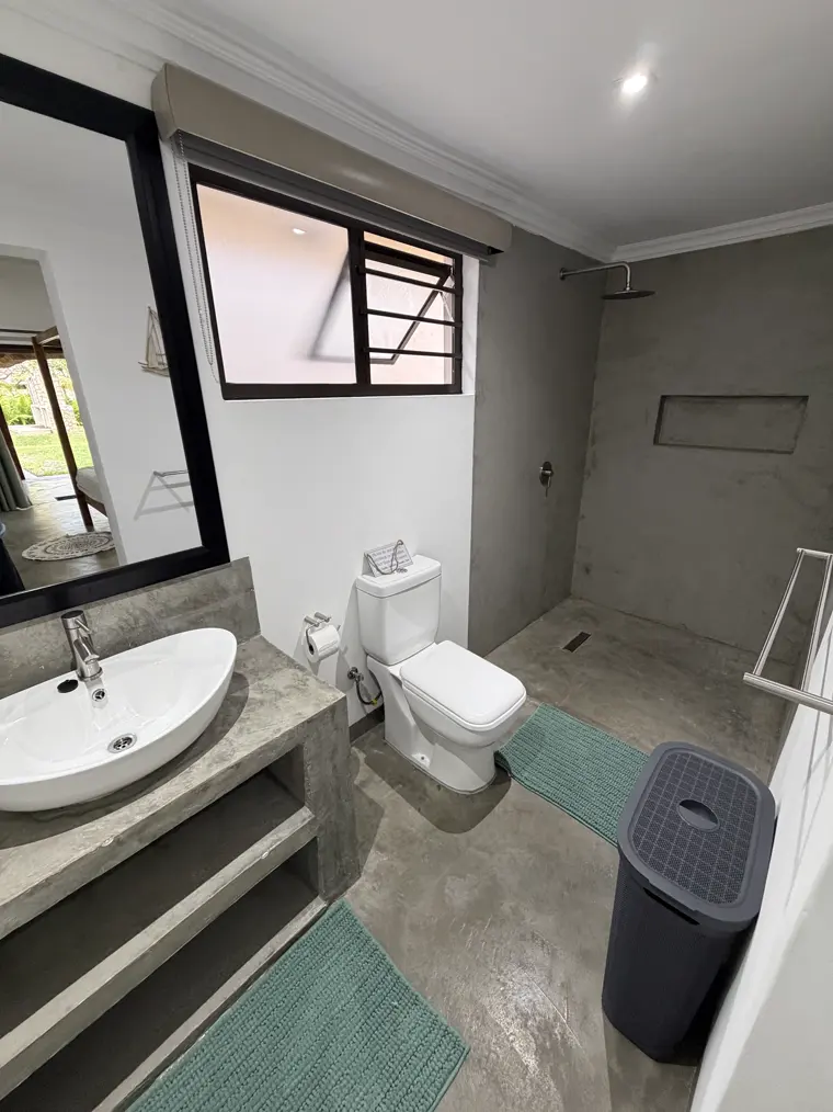 The bathroom in Room One