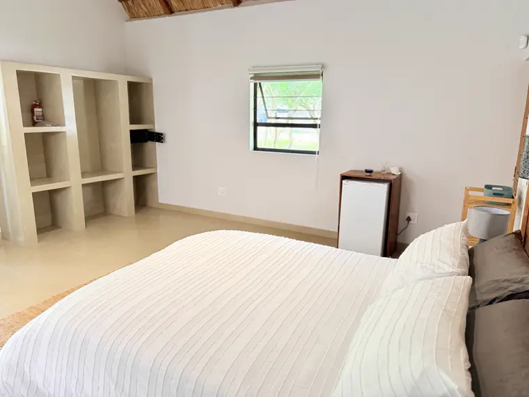Shelving and bunks in Room Five