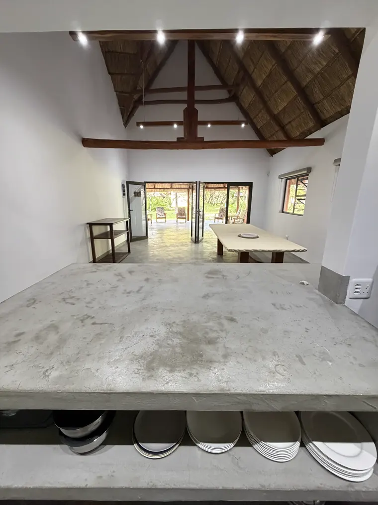 Inside the lodge hall