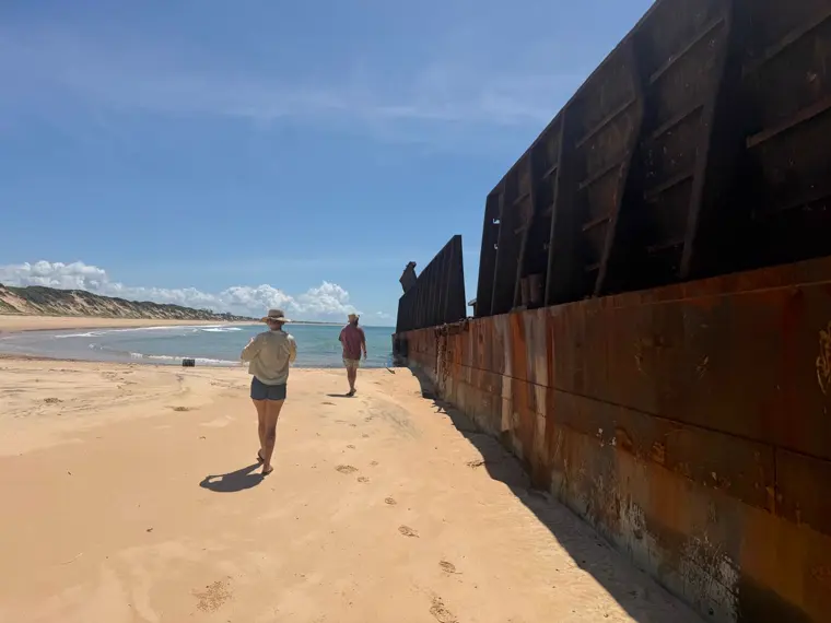 Walking the rusting hull line
